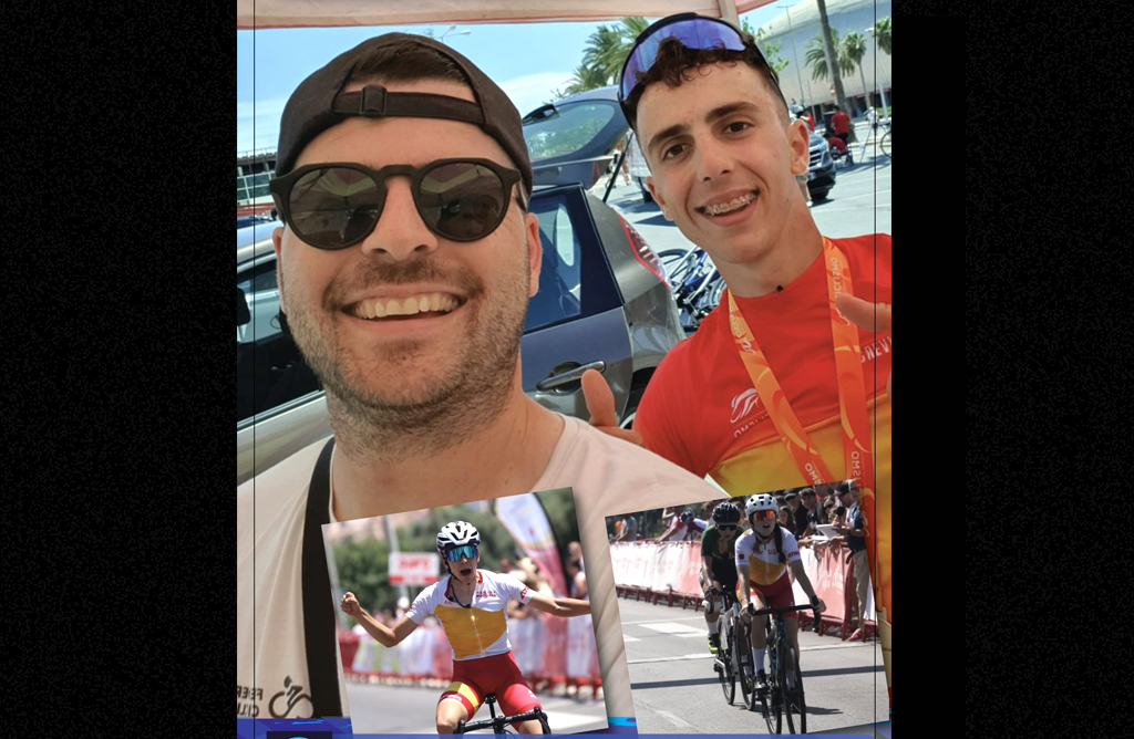 Antonio Córdoba, del Terra Sport Cycling-Totana, campeón de España de carretera como director con Álvaro García
